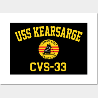 USS Kearsarge CVS-33 Tonkin Gulf Yacht Club Posters and Art